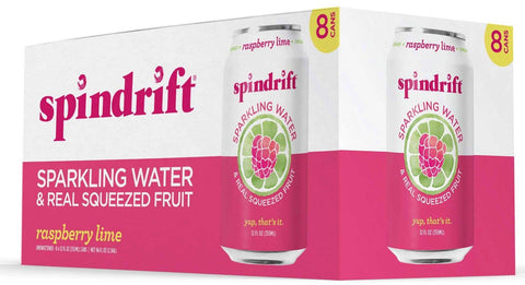 Spindrift Raspberry Lime Sparkling Water, 12 Fluid Ounce -- 24 per case