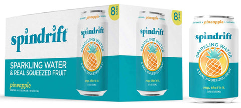 Spindrift Pineapple Sparkling Water, 12 Fluid Ounce -- 24 per case