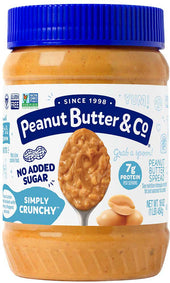Peanut Butter and Co Simply Crunchy All Natural Peanut Butter Spread, 16 Ounce Jar -- 6 per case.