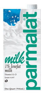 Parmalat 1 Percent Low Fat Milk, 2.16 Pound -- 12 per case.