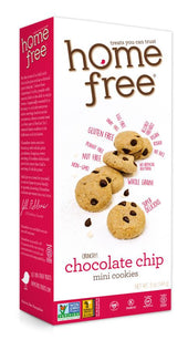 Homefree Gluten Free Chocolate Chip Mini Cookies, 5 Ounce Box -- 6 per case.