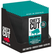 Chefs Cut Asian Teriyaki Smoked Beef Jerky, 1.25 Ounce -- 12 per case.