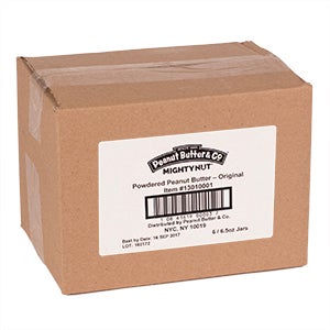 Peanut Butter and Co Mighty Nut Original Powdered Peanut Butter, 6.5 Ounce -- 6 per case.