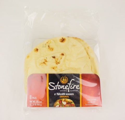 Stonefire Original Round Naan, 8 inch -- 48 per case.