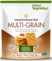 Crunchmaster Multigrain Crackers Garden Vegetable, 4 Ounce -- 12 per case
