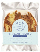 Simple Joys Bakery Cinnamon Swirl Iced Sliced Cake Loaf -- 20 per case