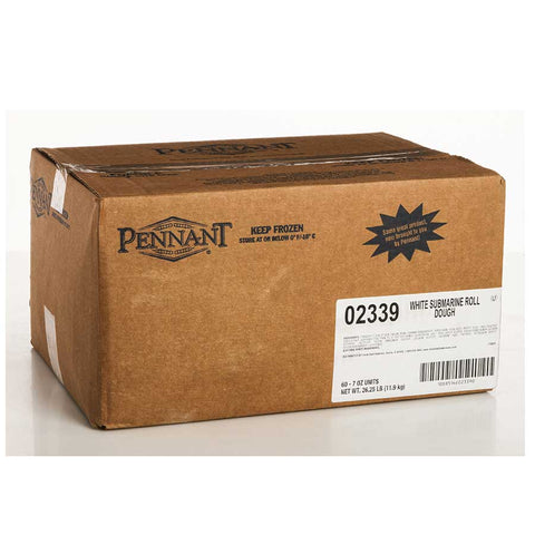 Pennant Long White Submarine Roll, 7 Ounce -- 60 per case.