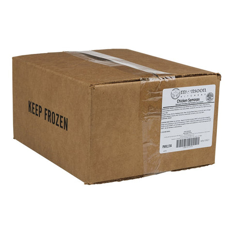 Monsoon Kitchens Chicken Small Parfried Samosa Appetizer, 4 Pound -- 2 per case.