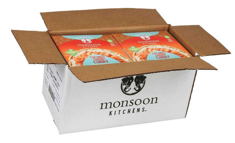 Monsoon Kitchens Coconut Shrimp Curry Rice Bowl, 10 Ounce -- 6 per case.
