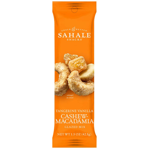 Sahale Tangerine Vanilla Cashew Macadamia Glazed Mix Snack, 1.5 Ounce -- 18 per case.