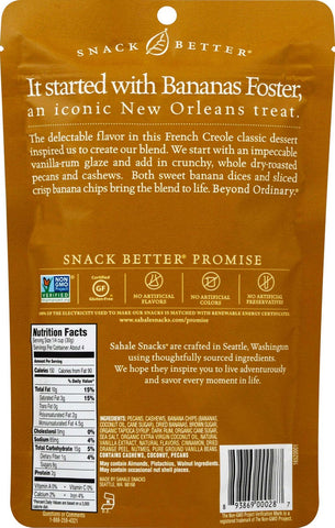 Sahale Banana Rum Pecans Glazed Mix, 4 Ounce -- 6 per case.