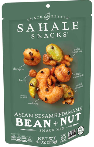 Sahale Asian Sesame Edamame Bean and Nut Snack Mix, 4 Ounce -- 6 per case