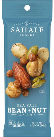 Sahale Sea Salt Bean and Nut Snack Mix, 1.25 Ounce -- 18 per case