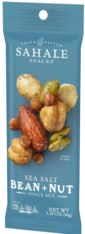 Sahale Sea Salt Bean and Nut Snack Mix, 1.25 Ounce -- 18 per case