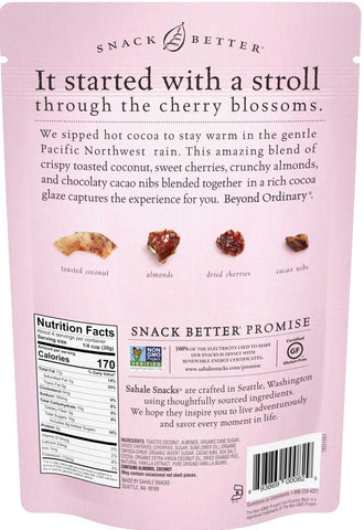 Sahale Cherry Cocoa Almond Coconut Snack Mix, 4.5 Ounce Bag -- 6 per case