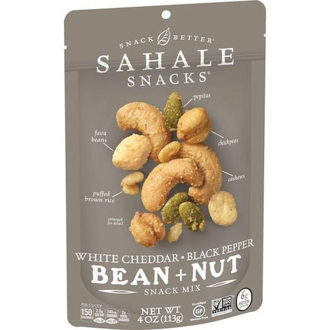 Sahale White Cheddar Black Pepper Bean Snack Mix, 4 Ounce -- 6 per case