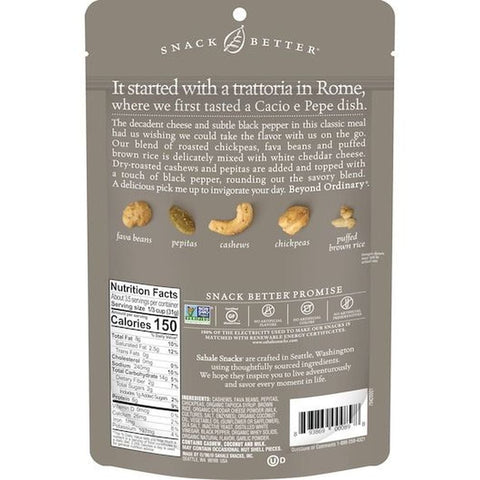 Sahale White Cheddar Black Pepper Bean Snack Mix, 4 Ounce -- 6 per case