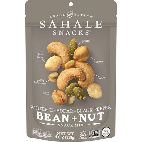 Sahale White Cheddar Black Pepper Bean Snack Mix, 4 Ounce -- 6 per case