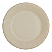 World Centric Compostable Unbleached Plant Fiber Plate, 6 inch -- 1000 per case.