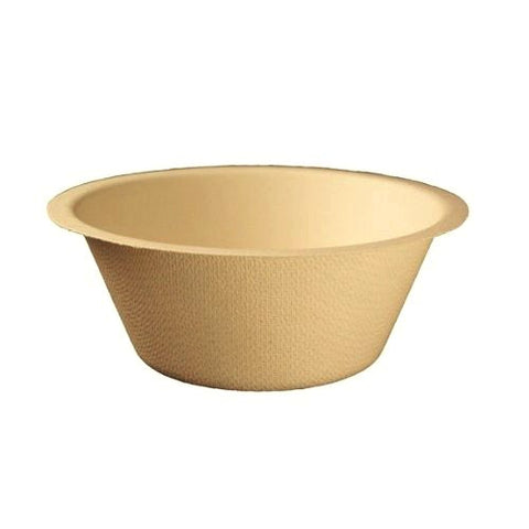 World Centric Compostable Unbleached Plant Fiber Bowl, 6 Ounce -- 1000 per case.