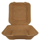 World Centric Single Comportment Unbleached Fiber Take Out Container, 300 Each -- 300 per case