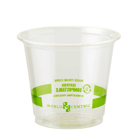 World Centric Clear Ingeo Corn Starch Cold Cup, 6 Ounce -- 2000 per case.