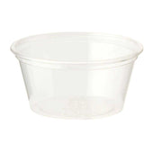 World Centric Biocompostable Corn Starch Souffle Clear Cup, 2 Ounce -- 2000 per case.