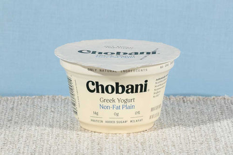 Chobani Non Fat Plain Greek Yogurt, 5.3 Ounce -- 12 per case
