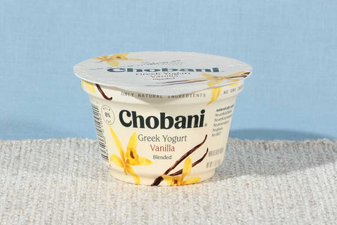 Chobani Non Fat Vanilla Greek Yogurt, 5.3 Ounce -- 12 per case