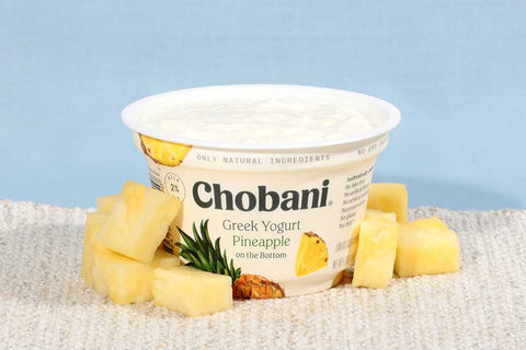 Chobani Low Fat Pineapple Greek Yogurt, 5.3 Ounce -- 12 per case