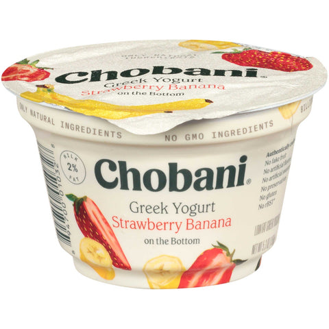 Chobani Strawberry Banana Greek Yogurt , 5.3 Ounce -- 12 per case