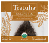Teatulia Organic Oolong Wrapped Premium Pyramid Tea -- 50 per case