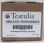 Teatulia Organic Peppermint Premium Pyramid Tea -- 50 per case