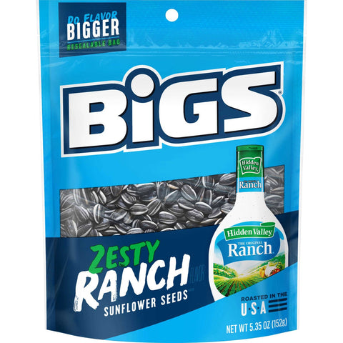 Bigs Hidden Valley Ranch Sunflower Seeds, 5.35 Ounce -- 12 per case.