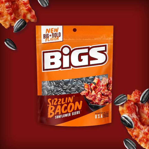 Bigs Sizzlin Bacon Sunflower Seeds, 5.35 Ounce -- 48 per case