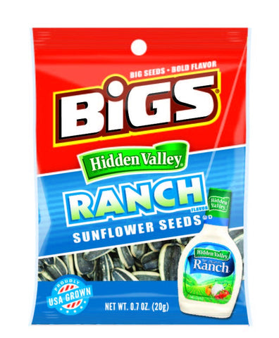 Bigs Hidden Valley Ranch Sunflower Seeds, 5.35 Ounce -- 48 per case.