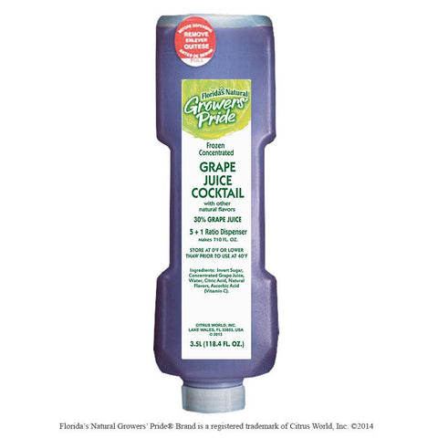 Growers Pride Grape Juice, 3.5 Liter -- 3 per case.