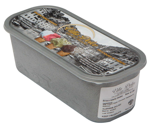 Villa Dolce Stracciatella Italian Chocolate Chip Gelato, 5 Liter