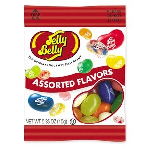 Jelly Belly Jelly Beans, Assorted Flavors, 0.35 oz -- 300 per case