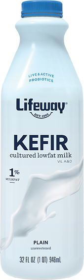 Lifeway Probiotic Low Fat Plain Kefir, 32 Ounce -- 6 per case.