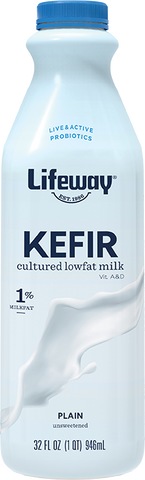 Lifeway Probiotic Low Fat Plain Kefir, 32 Ounce -- 6 per case.
