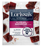 Lorissas Kitchen Korean Bbq Seasoned and Smoked Premium Beef Steak Strips, 2.25 Ounce -- 8 per case