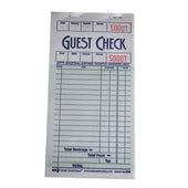 National Checking Company Guest Check Paper - 1 Part Green, 16 Line, 3.5 x 6.75 inch -- 5000 per case.