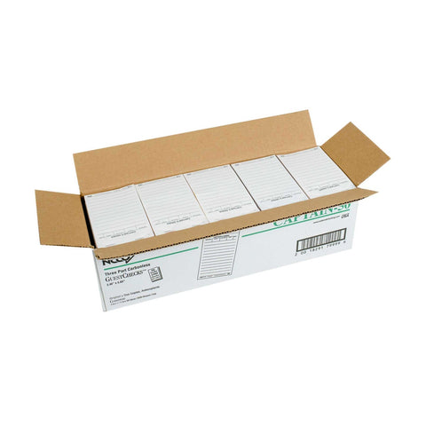 National Checking No Carbon 3 Part 12 Line White Waitrpad, 50 checks per book -- 50 per case.