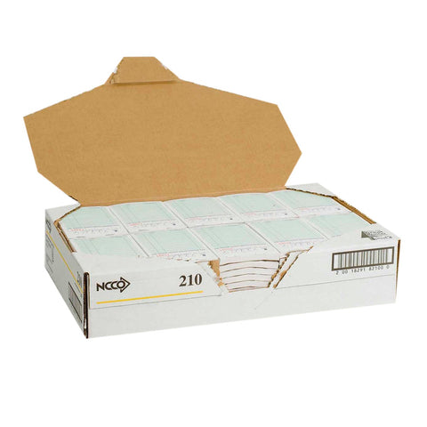 Guestcheck Paper - 1Part, Green 13 Line, 3.5 X 5.5 Inch, 100 Checks Per Book -- 10000 Per Case.