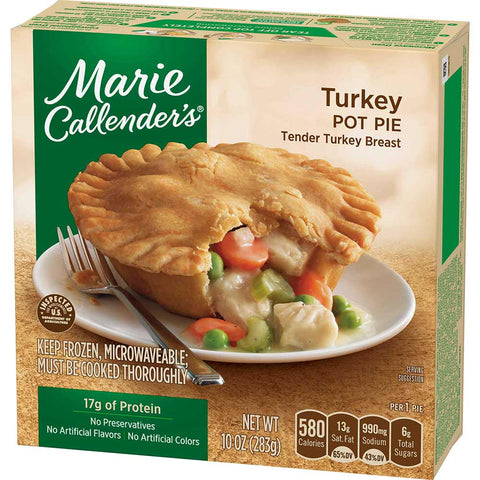 Conagra Marie Calendar Entree Turkey Pot Pie, 10 Ounce -- 12 per case.