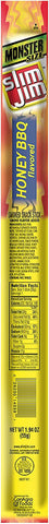 Slim Jim Honey Barbeque Monster Stick - 18 count per box -- 6 boxes per case