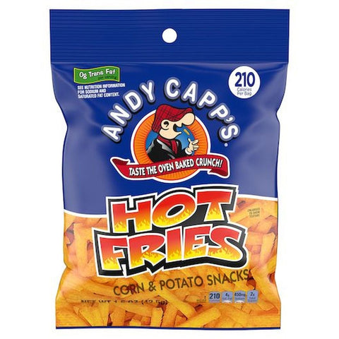 Andy Capp Hot Fries, 1.5 Ounce -- 48 per case