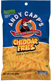Andy Capps Cheddar Fries Corn and Potato Snacks, 3 Ounce -- 12 per case