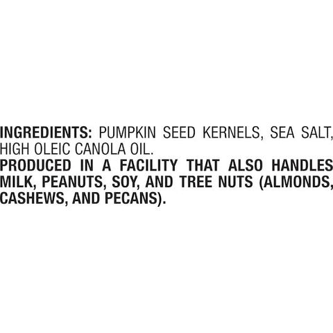 David Sea Salt Pumpkin Pepitas Seed, 5 Ounce Resealabe Bag -- 8 per case